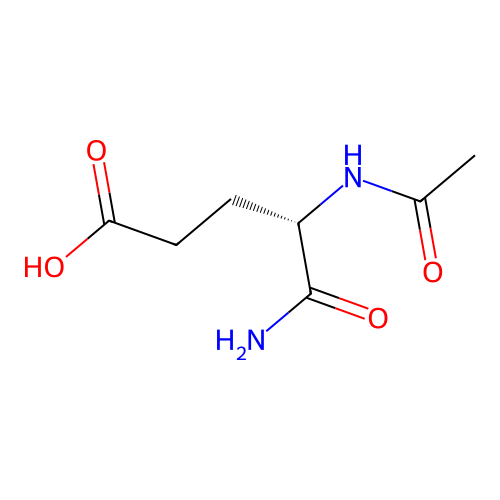 N~2~-Acetyl-L-alpha-glutamine structure