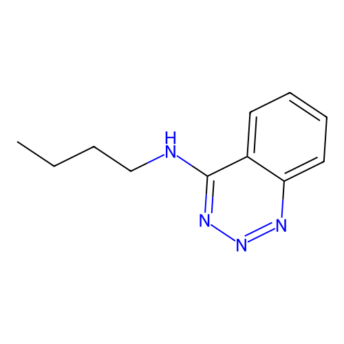 4-[n-Butylamino]benzo-1,2,3-triazine structure