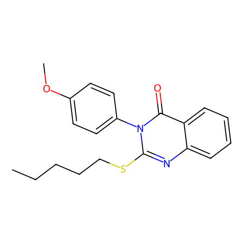 3-(4-methoxyphenyl)-2-(pentylsulfanyl)quinazolin-4(3H)-one structure