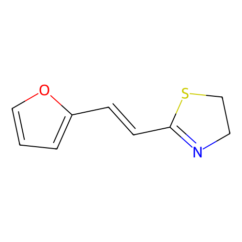 2-[2-(Furan-2-yl)ethenyl]-4,5-dihydro-1,3-thiazole structure