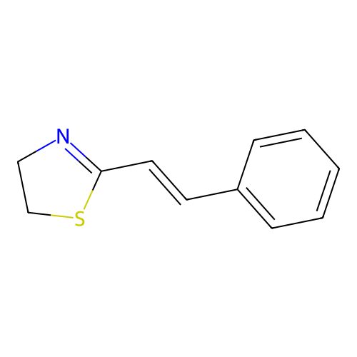 2-(2-Phenylethenyl)-4,5-dihydro-1,3-thiazole structure
