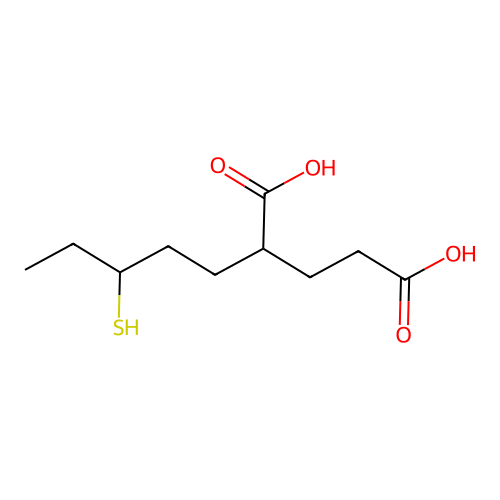 Pentanedioic acid, 2-(3-mercaptopentyl)- structure