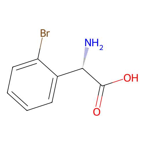 (alphaS)-alpha-Amino-2-bromobenzeneacetic acid structure