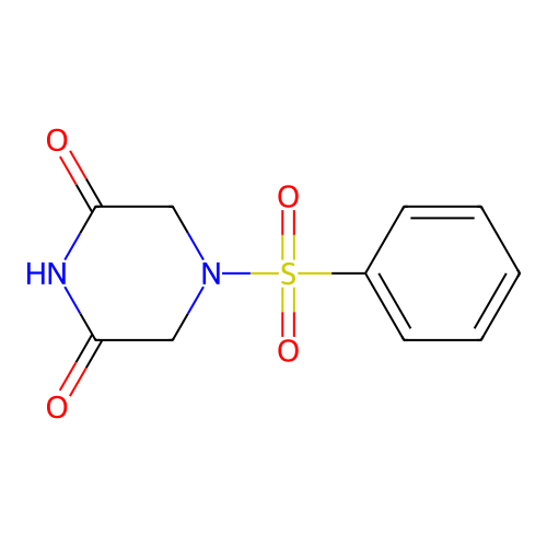 4-(Phenylsulfonyl)-2,6-piperazinedione structure