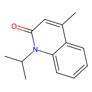 1-isopropyl-4-methyl-2(1H)-quinolinone structure