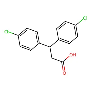 3,3-Bis(p-chlorophenyl)propionic acid structure
