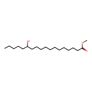Octadecanoic acid, 13-hydroxy-, methyl ester structure