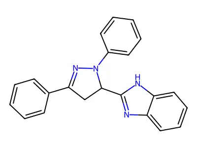 2-(4,5-Dihydro-1,3-diphenyl-1H-pyrazol-5-yl)-1H-benzimidazole structure