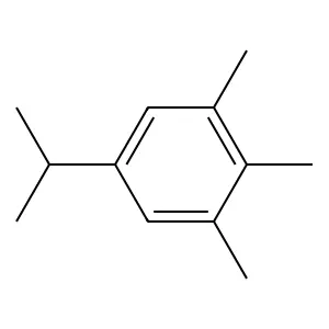 Benzene, 1,2,3-trimethyl-5-(1-methylethyl) structure
