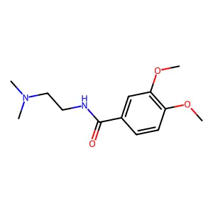 N-[2-(dimethylamino)ethyl]-3,4-dimethoxybenzamide structure