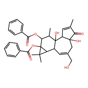 Phorbol 12,13-dibenzoate structure