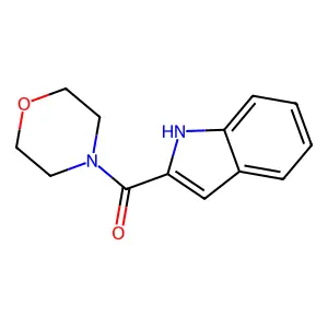 1H-indol-2-yl(morpholin-4-yl)methanone structure