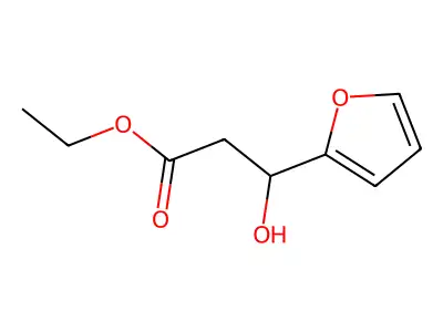 2-Furanpropanoic acid, beta-hydroxy-, ethyl ester structure