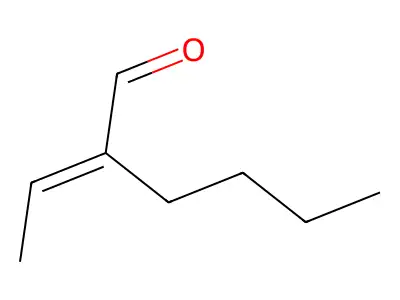 2-Ethylidenehexanal structure