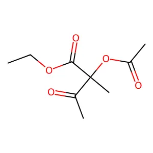 Ethyl 2-(acetyloxy)-2-methyl-3-oxobutanoate structure