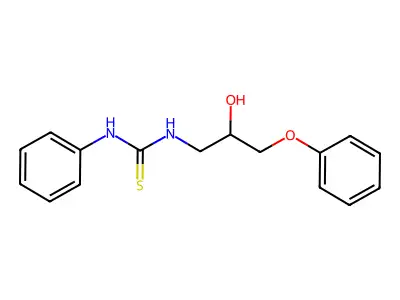 N-(2-Hydroxy-3-phenoxypropyl)-N'-phenylthiourea structure