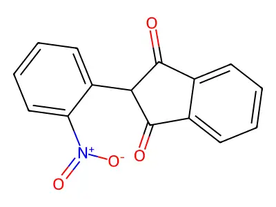 2-(2-Nitrophenyl)-1H-indene-1,3(2H)-dione structure