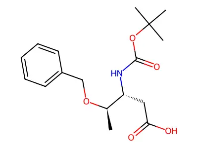 Boc-O-benzyl-L-beta-homothreonine structure