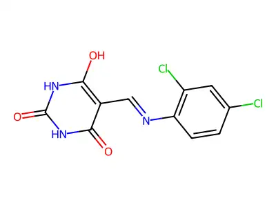 5-[(2,4-Dichloroanilino)methylidene]-1,3-diazinane-2,4,6-trione structure