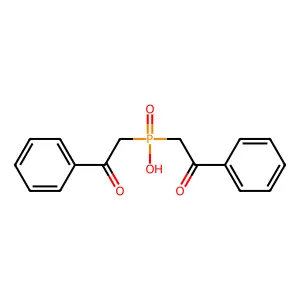 Phosphinic acid, bis(2-oxo-2-phenylethyl)- structure