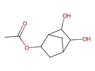5,6-Dihydroxybicyclo[2.2.1]hept-2-yl acetate structure