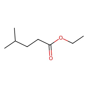 Ethyl 4-methylpentanoate structure