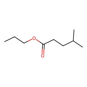 Pentanoic acid, 4-methyl-, propyl ester structure