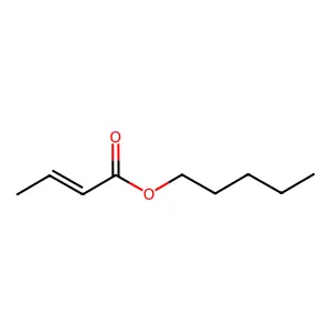 Pentyl 2-butenoate structure