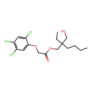 Acetic acid, (2,4,5-trichlorophenoxy)-, 2-ethyl-2-(hydroxymethyl)hexyl ester structure