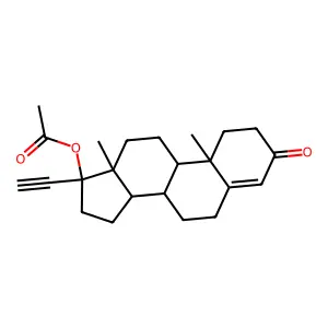Pregn-4-en-20-yn-3-one,17-(acetyloxy)-, (17a)-(9CI) structure