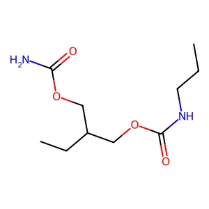 1,3-Propanediol, 2-ethyl-, carbamate, propylcarbamate structure