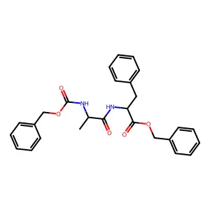 Benzyl N-[(benzyloxy)carbonyl]alanylphenylalaninate structure