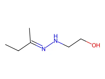 2-Butanone,2-(2-hydroxyethyl)hydrazone structure