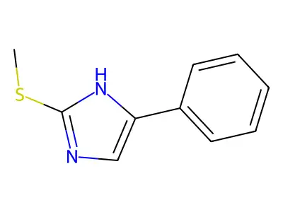 2-(methylsulfanyl)-4-phenyl-1H-imidazole structure