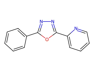 2-Phenyl-5-pyridin-2-yl-1,3,4-oxadiazole structure