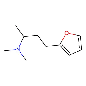 N,N,α-三甲基-2-呋喃丙胺 structure