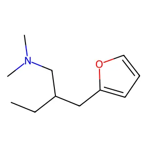 N,N-二甲基-β-乙基-2-呋喃丙胺 structure