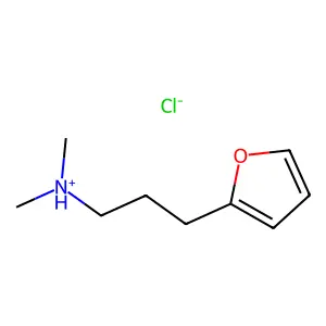 3-(Furan-2-yl)-N,N-dimethylpropan-1-amine--hydrogen chloride (1/1) structure
