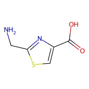 2-(Aminomethyl)-1,3-thiazole-4-carboxylic acid structure