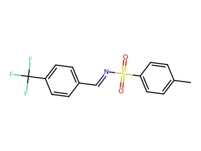 Benzenesulfonamide, 4-methyl-N-[[4-(trifluoromethyl)phenyl]methylene]- structure