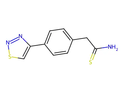2-(4-(1,2,3-Thiadiazol-4-yl)phenyl)thioacetamide structure