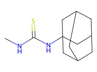 N-Methyl-N'-tricyclo[3.3.1.13,7]dec-1-ylthiourea structure
