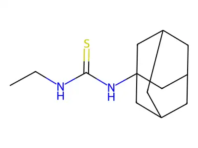 1-(1-Adamantyl)-3-ethylthiourea structure