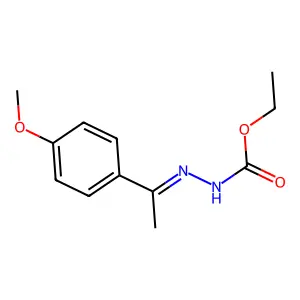 ethyl N-[1-(4-methoxyphenyl)ethylideneamino]carbamate structure