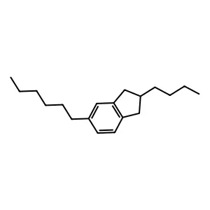 Indan, 2-butyl-5-hexyl- structure