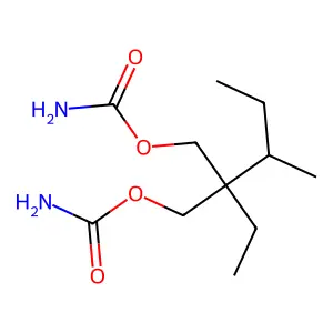 2-仲丁基-2-乙基-1,3-丙二醇二氨基甲酸酯 structure