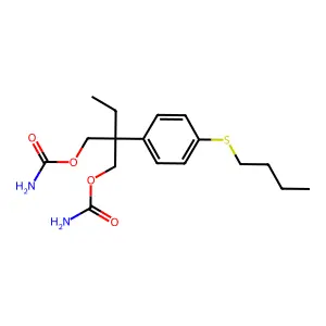 1,3-Propanediol, 2-(p-butylthiophenyl)-2-ethyl-, dicarbamate structure