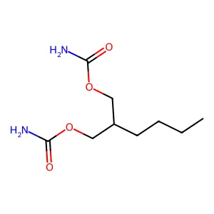 2-丁基-1,3-丙二醇二氨基甲酸酯 structure