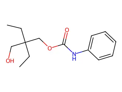 1,3-Propanediol, 2,2-diethyl-, monocarbanilate structure