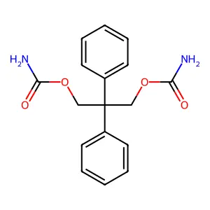 2,2-Diphenyl-1,3-propanediol dicarbamate structure